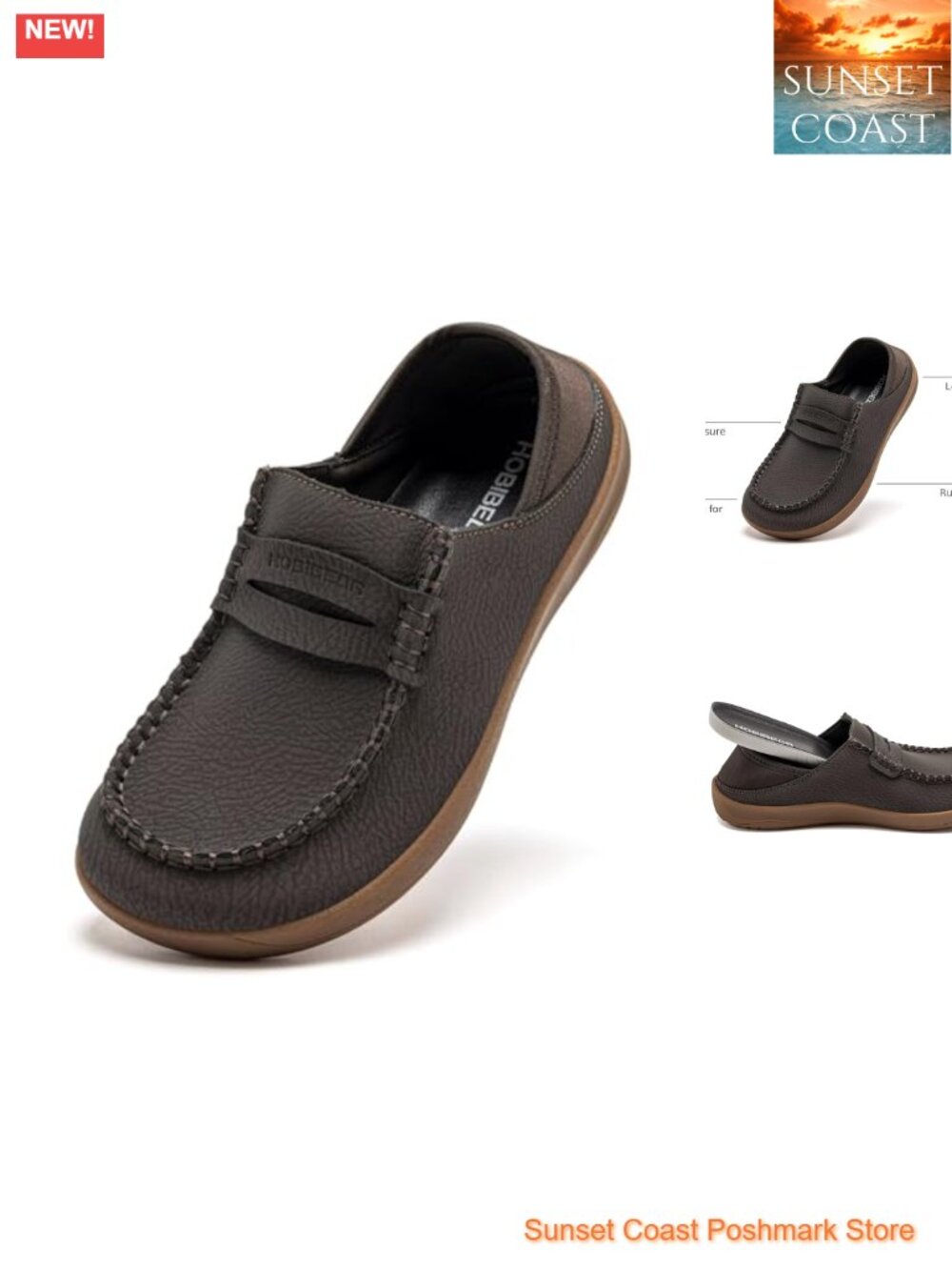 Leather Mary Jane Flats Wide Toe Box Barefoot Shoes Slip-On Comfort Flats